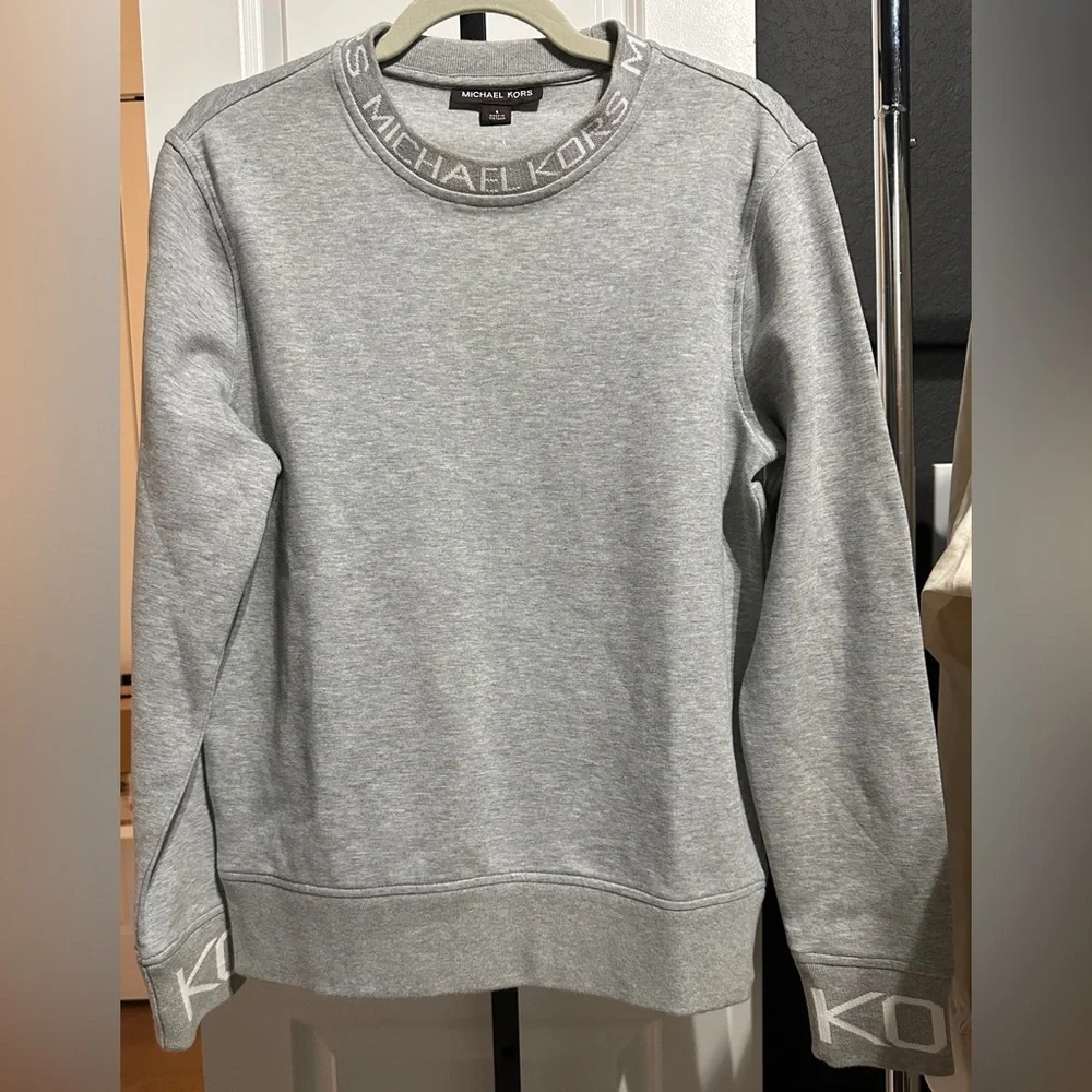 Micheal Kors | Logo Tape Cotton Blend Sweater
